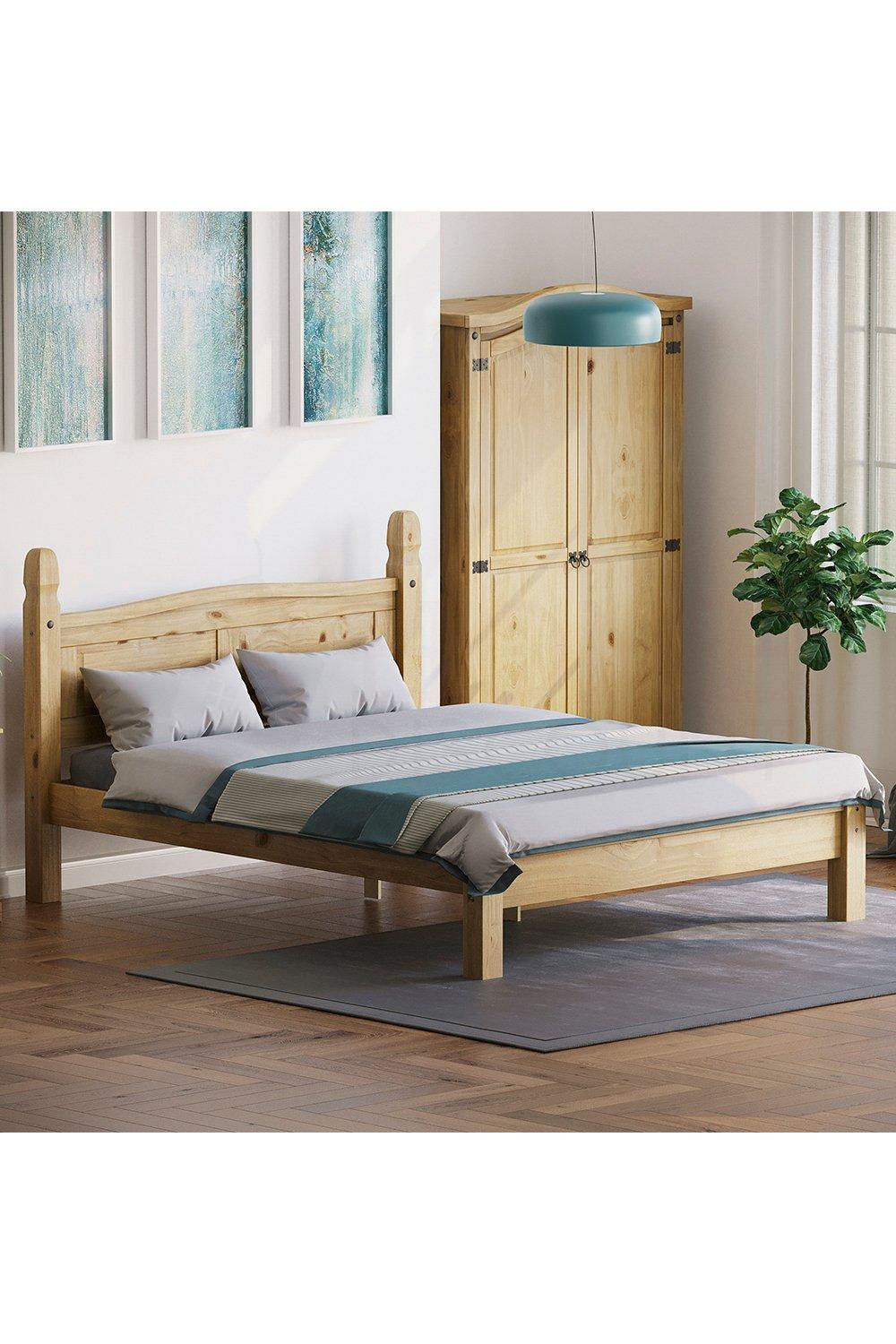Home Discount Vida Designs Corona King Size Bed Low Foot End Bedroom Furniture