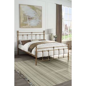 SlumberWorx Bayford Traditional Vintage Style Metal Bed Frame w 20cm Deep Pocket Comfort Foam Mattress in Bronze Size: Single Bronze Single SlumberWorx Bayford Traditional Vintage Style Metal Bed Frame w 20cm Deep Pocket Comfort Foam Mattress in Bronze Size: Single Bronze Single