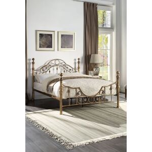 SlumberWorx Letchworth Vintage Victorian Style Antique Metal Bed Frame w 20cm Deep Pocket Comfort Foam Mattress in Bronze Size: King Bronze King SlumberWorx Letchworth Vintage Victorian Style Antique Metal Bed Frame w 20cm Deep Pocket Comfort Foam Mattress in Bronze Size: King Bronze King