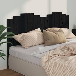 Berkfield Home Bed Headboard Black 206x4x110 cm Solid Wood Pine Size: 206 x 4 x 110 cm Black 206 x 4 x 110 cm Berkfield Home Bed Headboard Black 206x4x110 cm Solid Wood Pine Size: 206 x 4 x 110 cm Black 206 x 4 x 110 cm