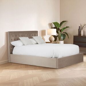 Orsina Mink Velvet Kingsize Ottoman Tufted Bed in Brown Size: King Brown King Orsina Mink Velvet Kingsize Ottoman Tufted Bed in Brown Size: King Brown King