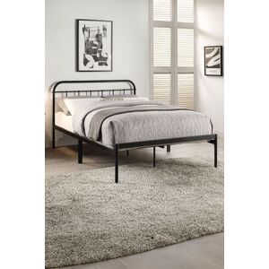 SlumberWorx Aldbury Modern Traditional Style Metal Bed Frame in Black Size: Double Black Double SlumberWorx Aldbury Modern Traditional Style Metal Bed Frame in Black Size: Double Black Double