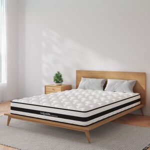 Home Source Bonnell Coil System Quilted Mattress Medium Firmness 17cm Deep in White Size: Small Double White Small Double Home Source Bonnell Coil System Quilted Mattress Medium Firmness 17cm Deep in White Size: Small Double White Small Double