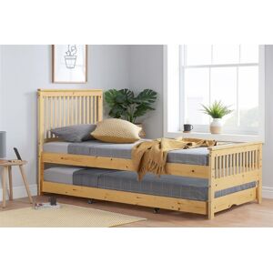 Birlea Buxton High End Single Guest Bed Pine Bundle with 2 Nimbus Mattresses in Brown Brown Single Birlea Buxton High End Single Guest Bed Pine Bundle with 2 Nimbus Mattresses in Brown Brown Single