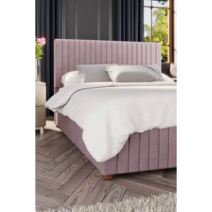 Laurence Llewelyn-Bowen Estella Ottoman Storage Bed in Plush Velvet Fabric, Custom Made in Rose Size: King Rose King Laurence Llewelyn-Bowen Estella Ottoman Storage Bed in Plush Velvet Fabric, Custom Made in Rose Size: King Rose King