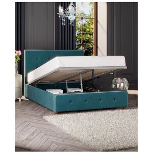 Laurence Llewelyn-Bowen Hesper Ottoman Storage Bed in Plush Velvet Fabric, Custom Made in Emerald Size: King Emerald King Laurence Llewelyn-Bowen Hesper Ottoman Storage Bed in Plush Velvet Fabric, Custom Made in Emerald Size: King Emerald King