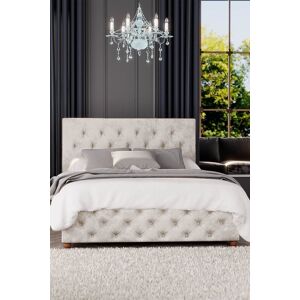 Laurence Llewelyn-Bowen Luna Ottoman Storage Bed in Mirazzi Velvet Fabric, Custom Made in Ivory Size: Super King Ivory Super King Laurence Llewelyn-Bowen Luna Ottoman Storage Bed in Mirazzi Velvet Fabric, Custom Made in Ivory Size: Super King Ivory Super King