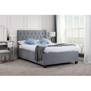 Birlea Grey Fabric Ottoman Bed Frame Storage Cologne Velvet Size: King Grey King Birlea Grey Fabric Ottoman Bed Frame Storage Cologne Velvet Size: King Grey King