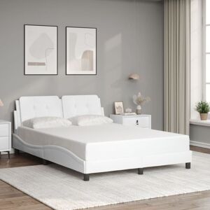 Berkfield Home Bed Frame without Mattress White 120x200 cm Faux Leather Size: Small Double White Small Double Berkfield Home Bed Frame without Mattress White 120x200 cm Faux Leather Size: Small Double White Small Double
