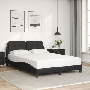 Berkfield Home Bed Frame without Mattress Black 120x200 cm Faux Leather Size: Small Double Black Small Double Berkfield Home Bed Frame without Mattress Black 120x200 cm Faux Leather Size: Small Double Black Small Double