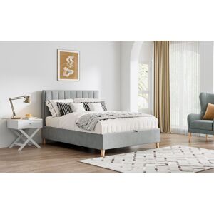 Bedmaster Rhodes Velvet Ottoman Bed & Primrose 2000 Pocket Sprung Memory Foam Mattress in Light Grey Size: Double Light Grey Double Bedmaster Rhodes Velvet Ottoman Bed & Primrose 2000 Pocket Sprung Memory Foam Mattress in Light Grey Size: Double Light Grey Double