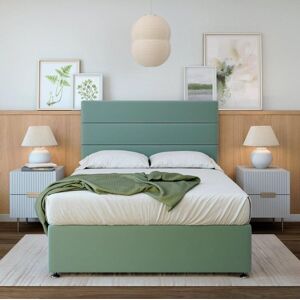 Bedmaster Majestic 1000 Pocket Sprung Plush Velvet 2 Drawer Divan Set & Headboard in Duck Egg Blue Size: Small Single Duck Egg Blue Small Single Bedmaster Majestic 1000 Pocket Sprung Plush Velvet 2 Drawer Divan Set & Headboard in Duck Egg Blue Size: Small Single Duck Egg Blue Small Single