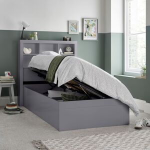 Bedmaster Oscar Wooden Bookcase Ottoman Storage Bed & Primrose 2000 Pocket Sprung Memory Foam Mattress in Grey Size: Single Grey Single Bedmaster Oscar Wooden Bookcase Ottoman Storage Bed & Primrose 2000 Pocket Sprung Memory Foam Mattress in Grey Size: Single Grey Single