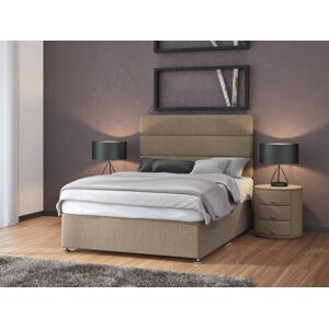 Bedmaster Signature Platinum 2000 Pocket Sprung Linen 4 Drawer Divan Set & Headboard in Natural Size: King Natural King Bedmaster Signature Platinum 2000 Pocket Sprung Linen 4 Drawer Divan Set & Headboard in Natural Size: King Natural King