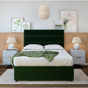 Bedmaster Majestic 1000 Pocket Sprung Plush Velvet 2 Drawer Divan Set & Headboard in Emerald Size: King Emerald King Bedmaster Majestic 1000 Pocket Sprung Plush Velvet 2 Drawer Divan Set & Headboard in Emerald Size: King Emerald King