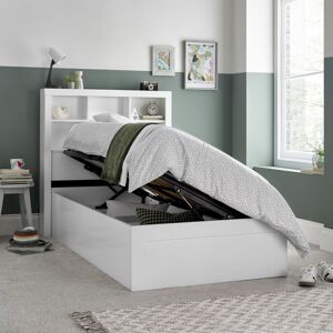 Bedmaster Oscar Wooden Bookcase Ottoman Storage Bed & Primrose 2000 Pocket Sprung Memory Foam Mattress in White Size: Single White Single Bedmaster Oscar Wooden Bookcase Ottoman Storage Bed & Primrose 2000 Pocket Sprung Memory Foam Mattress in White Size: Single White Single