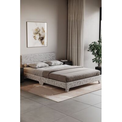 Home Discount Vida Designs Victoria King Size Bed Frame Velvet Fabric UKFR Storage in Silver Silver King Home Discount Vida Designs Victoria King Size Bed Frame Velvet Fabric UKFR Storage in Silver Silver King