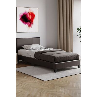 Home Discount Vida Designs Lisbon Single Faux Leather Bed Frame UKFR Fabric Storage in Brown Brown Single Home Discount Vida Designs Lisbon Single Faux Leather Bed Frame UKFR Fabric Storage in Brown Brown Single