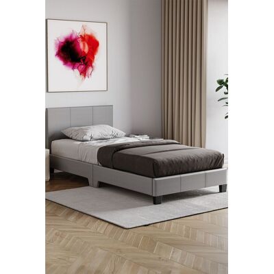 Home Discount Vida Designs Lisbon Single Faux Leather Bed Frame UKFR Fabric Storage in Grey Grey Single Home Discount Vida Designs Lisbon Single Faux Leather Bed Frame UKFR Fabric Storage in Grey Grey Single