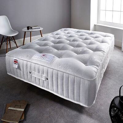Somnior Diamond 3000 Medium Firm Pocket Spring Mattress Two Sided in White Size: Double White Double Somnior Diamond 3000 Medium Firm Pocket Spring Mattress Two Sided in White Size: Double White Double