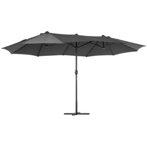 Outsunny 4.6M Garden Patio Umbrella Canopy Parasol Sun Shade with Base