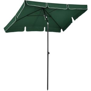 Outsunny Aluminium Sun Umbrella Parasol Patio Rectangular 2M x 1.3M