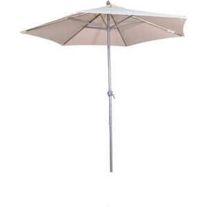 Samuel Alexander 2m Lightweight Aluminium Garden Parasol with Crank & Tilt Mechanism in Cream