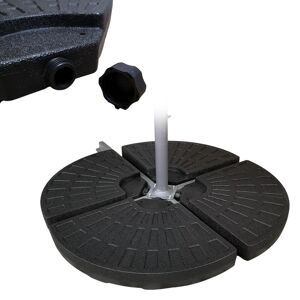 Samuel Alexander 70kg 4 PCS Cantilever Parasol Base Weights Set Water or Sand Heavy Duty Parasol Weights for Banana and Hanging Garden Furniture Patio