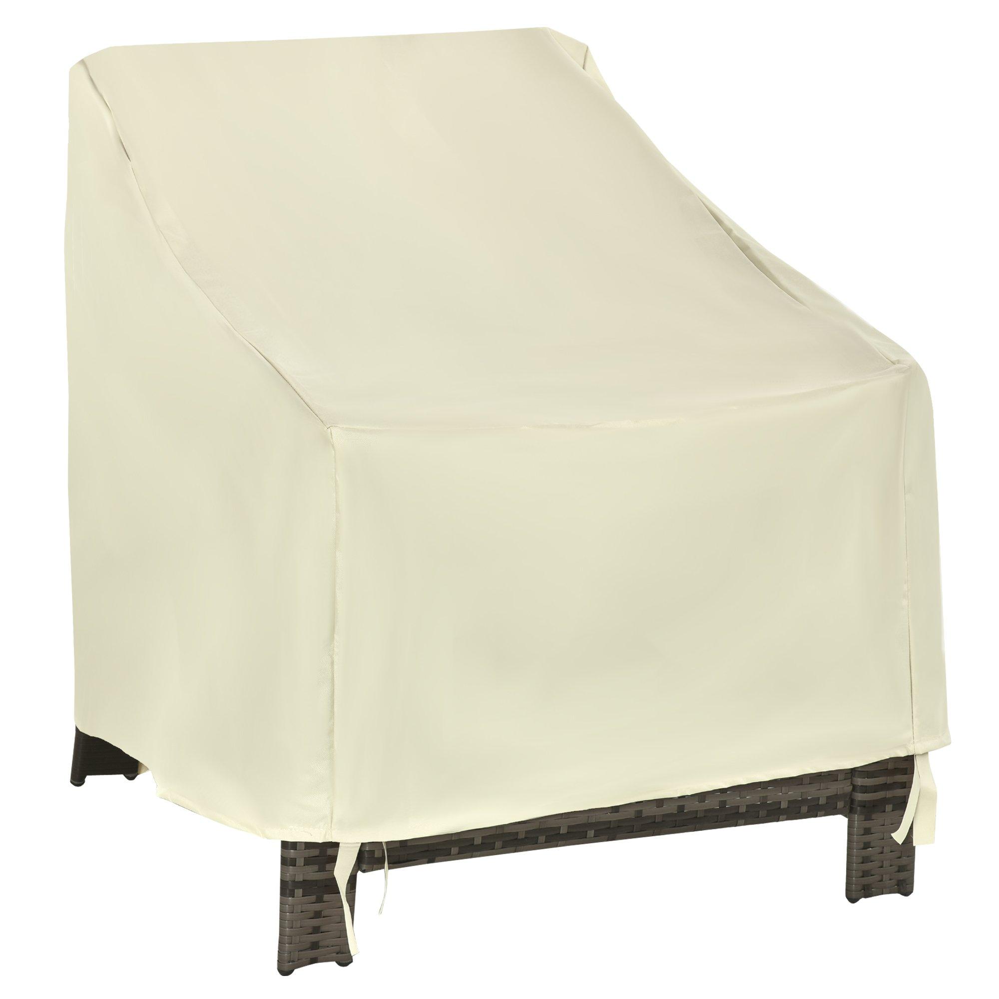 Outsunny Furniture Cover Single Chair Protector 600D Oxford 68x87x44-77cm