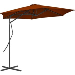 Berkfield Home Outdoor Parasol with Steel Pole Terracotta 300x230 cm in Brown Brown 300x230 cm Berkfield Home Outdoor Parasol with Steel Pole Terracotta 300x230 cm in Brown Brown 300x230 cm