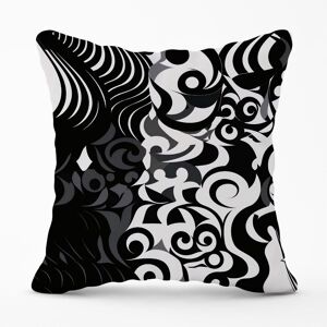 Warren Reed - Designer Black Grey Abstract Outdoor Cushion Size: 60 cm x 60 cm Black 60 cm x 60 cm Warren Reed - Designer Black Grey Abstract Outdoor Cushion Size: 60 cm x 60 cm Black 60 cm x 60 cm