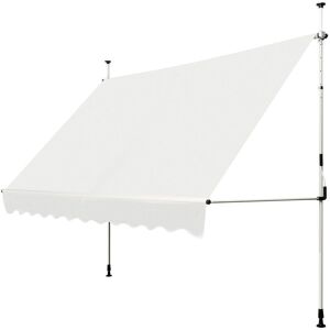 Costway 3.5M Telescopic Canopy Retractable Adjustable Outdoor Clamp Awning Sun Shelter in Beige Beige Costway 3.5M Telescopic Canopy Retractable Adjustable Outdoor Clamp Awning Sun Shelter in Beige Beige