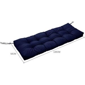 Living and Home 130cm W x 50cm D Waterproof Patio Bench Seat Cushion in Navy Size: 130 cm W x 50 cm D Navy 130 cm W x 50 cm D Living and Home 130cm W x 50cm D Waterproof Patio Bench Seat Cushion in Navy Size: 130 cm W x 50 cm D Navy 130 cm W x 50 cm D