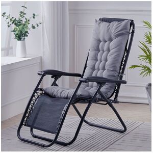 Living and Home 110x40cm Grey Lounge Cushion with Ties Seat Pad for Beach Chairs & Rocking Chairs Size: 110x40 cm Grey 110x40 cm Living and Home 110x40cm Grey Lounge Cushion with Ties Seat Pad for Beach Chairs & Rocking Chairs Size: 110x40 cm Grey 110x40 cm