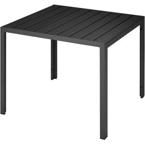 tectake Garden Furniture Table Maren in Black Size: 4 Person Black 4 Person tectake Garden Furniture Table Maren in Black Size: 4 Person Black 4 Person
