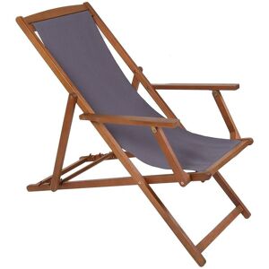 Charles Bentley Folding Eucalyptus Wooden Deck Chair Beach Sun Lounger in Grey Grey Charles Bentley Folding Eucalyptus Wooden Deck Chair Beach Sun Lounger in Grey Grey
