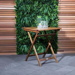 Charles Bentley Wooden Square Foldable Table Certified in Natural Natural Charles Bentley Wooden Square Foldable Table Certified in Natural Natural