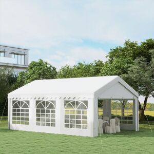 OUTSUNNY Garden Gazebo Marquee Party Wedding Tent Portable Carport Shelter Car Canopy in Off-White Off-White OUTSUNNY Garden Gazebo Marquee Party Wedding Tent Portable Carport Shelter Car Canopy in Off-White Off-White