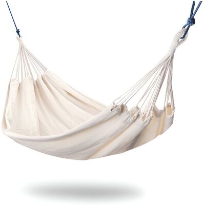 Primrose Ivory Outdoor Garden Double Hammock with Travel Bag & Fittings Included Ivory Primrose Ivory Outdoor Garden Double Hammock with Travel Bag & Fittings Included Ivory