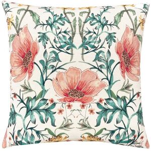 Evans Lichfield Heritage Peony Coral Cushion - 43cm x 43cm - Unisex Evans Lichfield Heritage Peony Coral Cushion - 43cm x 43cm - Unisex