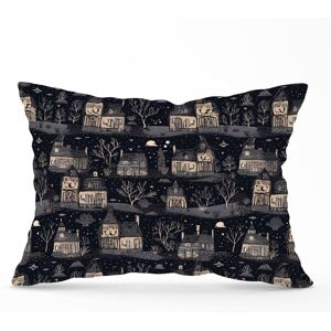 Warren Reed - Designer Spooky Haunted Houses Cushions in Grey Size: 45 cm x 45 cm Grey 45 cm x 45 cm Warren Reed - Designer Spooky Haunted Houses Cushions in Grey Size: 45 cm x 45 cm Grey 45 cm x 45 cm