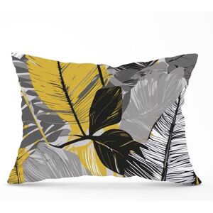 Warren Reed - Designer Grey Yellow Floral Leaves Cushions Size: 33 cm x 48 cm Yellow 33 cm x 48 cm Warren Reed - Designer Grey Yellow Floral Leaves Cushions Size: 33 cm x 48 cm Yellow 33 cm x 48 cm