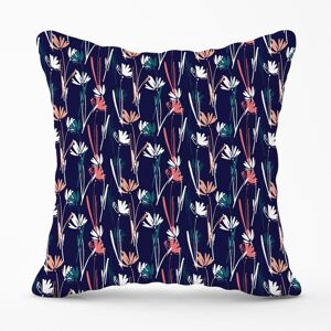 Warren Reed - Designer Hand Drawn Wild Flowers Outdoor Cushion in Blue Size: 45 cm x 45 cm Blue 45 cm x 45 cm Warren Reed - Designer Hand Drawn Wild Flowers Outdoor Cushion in Blue Size: 45 cm x 45 cm Blue 45 cm x 45 cm