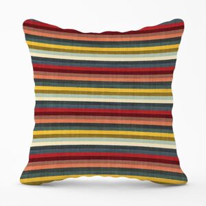 Warren Reed - Designer Multicolour Striped Brish Pattern Outdoor Cushion in Green Size: 45 cm x 45 cm Green 45 cm x 45 cm Warren Reed - Designer Multicolour Striped Brish Pattern Outdoor Cushion in Green Size: 45 cm x 45 cm Green 45 cm x 45 cm