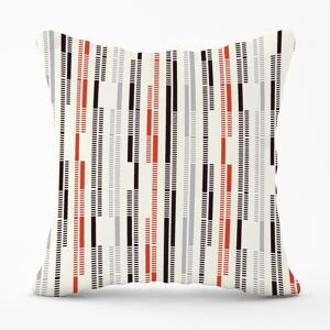 Warren Reed - Designer Dashed Stroke Pattern Outdoor Cushion in Red Size: 45 cm x 45 cm Red 45 cm x 45 cm Warren Reed - Designer Dashed Stroke Pattern Outdoor Cushion in Red Size: 45 cm x 45 cm Red 45 cm x 45 cm