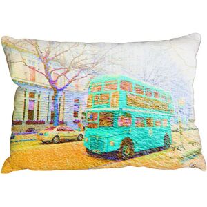 Benjamin Tate Design Cushions - london bus green front (Cushion) Multicolor Benjamin Tate Design Cushions - london bus green front (Cushion) Multicolor