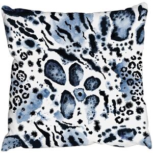Benjamin Tate Design Cushions - Blue Leopard Print (Cushion) Multicolor Benjamin Tate Design Cushions - Blue Leopard Print (Cushion) Multicolor