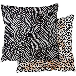 Benjamin Tate Design Zebra & Leopard Print Collection (Cushion) Multicolor Benjamin Tate Design Zebra & Leopard Print Collection (Cushion) Multicolor
