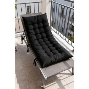 Living and Home 40x110cm Black Garden Beach Cushion Sun Lounger Cushion with Straps for Recliners, Beach & Office Chairs Size: 40x110 cm Black 40x110 cm Living and Home 40x110cm Black Garden Beach Cushion Sun Lounger Cushion with Straps for Recliners, Beach & Office Chairs Size: 40x110 cm Black 40x110 cm