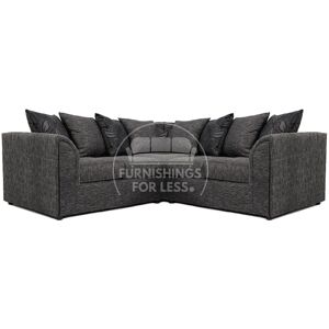 Furnishings For Less UK Byron Dundee Chenille Fabric 5 Seater L Shaped Corner Sofa Grey or Light Grey in Dark Grey Dark Grey Furnishings For Less UK Byron Dundee Chenille Fabric 5 Seater L Shaped Corner Sofa Grey or Light Grey in Dark Grey Dark Grey